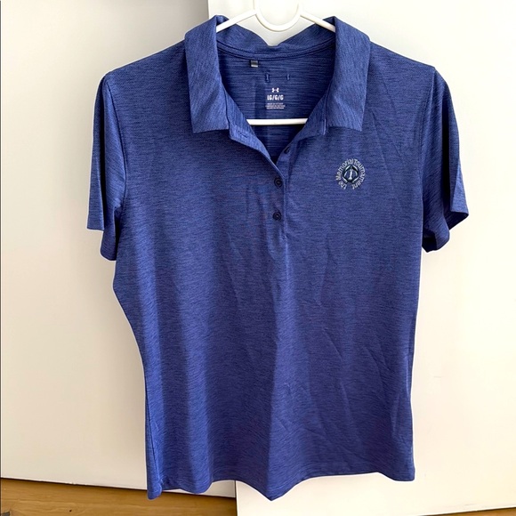 Woman’s Under Armour Blue Polo Button Down Shirt from The Memorial Tournament! - Picture 1 of 6